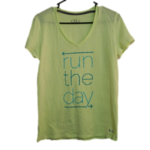 Under Armour V-Neck "Run the Day" Sz M